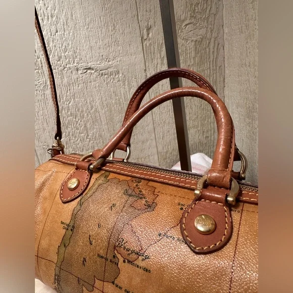 Alviero Martini Leather Travel Satchel - Picture 3 of 7